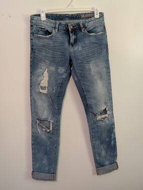 Blank NYC Women's Distressed Blue Denim Jeans